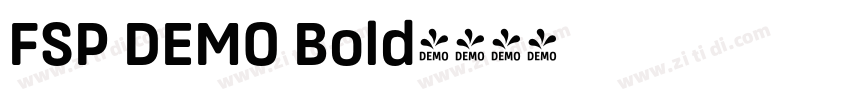 FSP DEMO Bold字体转换 FSP DEMO Bold字体转换